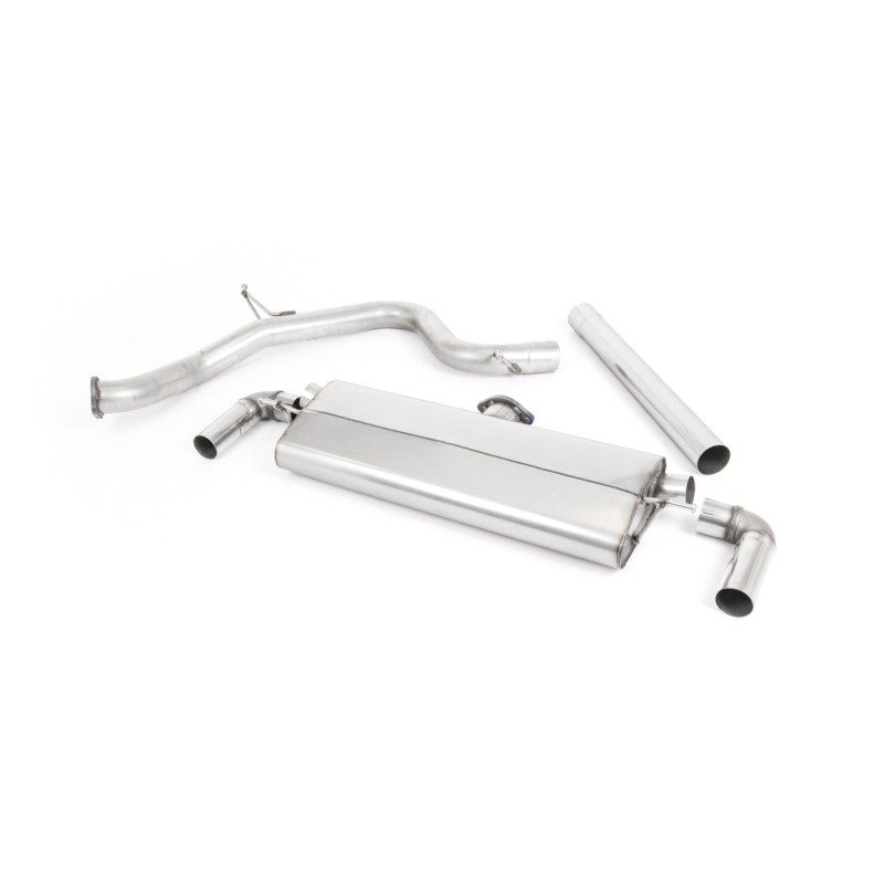 Seat Leon Cupra 290 (GPF Models) - Non-Resonated (Louder) Cat-Back Exhaust System with Quad GT-80 Polished Tips - Polished