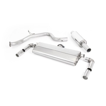 Seat Leon Cupra 300 2.0 TSI (Non GPF Models) - Road+ Cat-Back Exhaust System with Quad GT-80 Polished Tips - Polished - GT