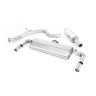 Seat Leon Cupra 300 2.0 TSI (Non GPF Models) - Road+ Cat-Back Exhaust System with Quad GT-80 Cerakote Black Tips - Cerakote Black - GT