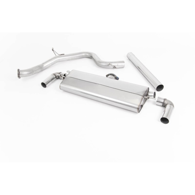 Seat Leon Cupra 300 2.0 TSI (Non GPF Models) - Non-Resonated (Louder) Cat-Back Exhaust System with Cerakote Black Oval Tips - Cerakote Black Oval
