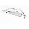 Seat Leon Cupra 300 2.0 TSI (Non GPF Models) - Non-Resonated (Louder) Cat-Back Exhaust System with Cerakote Black Oval Tips - Cerakote Black Oval