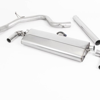 Seat Leon Cupra 300 2.0 TSI (Non GPF Models) - Non-Resonated (Louder) Cat-Back Exhaust System with Polished Oval Tips - Polished Oval