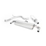 Seat Leon Cupra 290 (GPF Models) - Resonated (Quieter) Cat-Back Exhaust System with Quad GT-80 Cerakote Black Tips - Cerakote Black