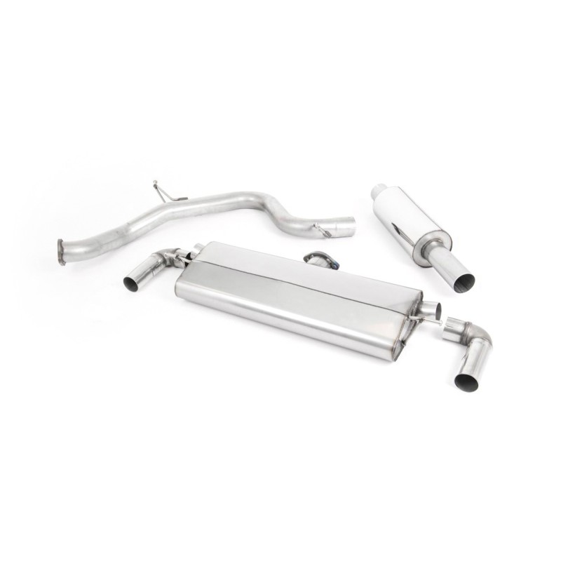 Seat Leon Cupra 290 (GPF Models) - Resonated (Quieter) Cat-Back Exhaust System with Quad GT-80 Polished Tips - Polished