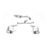 Seat Leon ST Cupra 300 (GPF Models) - Cat-Back Exhaust System with Cerakote Black Oval Tips - EC Approved - Cerakote Black - Oval (Jet)