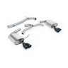 Seat Leon Cupra MK4 ST 310 & ST Cupra 300 - Non Resonated (Louder) Cat-Back Exhaust System with Cerakote Black Quad GT-80 Trims - Cerakote Black - GT