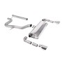 Seat Leon Cupra R 310ps - Non-Resonated (Louder) Cat-Back Exhaust System with GT-100 Polished Trims - Polished