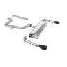 Seat Leon Cupra R 310ps - Non-Resonated (Louder) Cat-Back Exhaust System with GT-100 Cerakote Black Trims - Cerakote Black