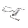 Seat Leon Cupra R 310ps - Non-Resonated (Louder) Cat-Back Exhaust System with GT-100 Titanium Trims - Brushed Titanium
