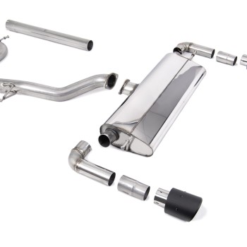 Seat Leon Cupra R 310ps - Non-Resonated (Louder) Cat-Back Exhaust System with JET-100 Carbon Fibre Trims - Carbon Fibre