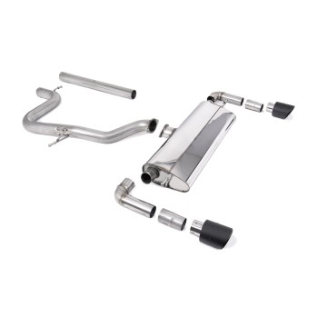 Seat Leon Cupra R 310ps - Non-Resonated (Louder) Cat-Back Exhaust System with JET-100 Carbon Fibre Trims - Carbon Fibre