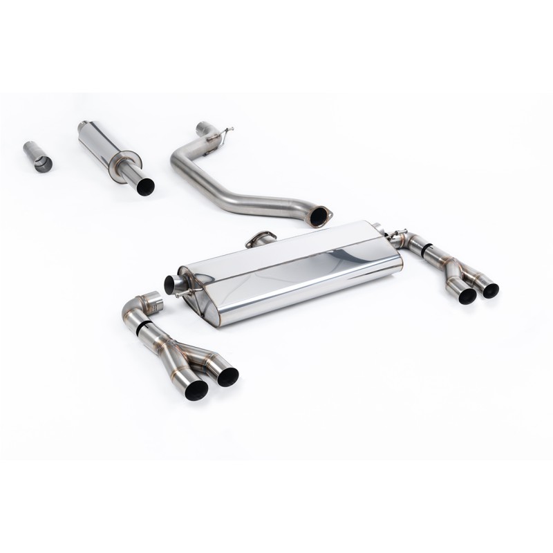 Seat Leon Cupra MK4 300ps (GPF Models) - Resonated (Quieter) 80mm OPF/GPF Back System - Fits to OE Tips - OE