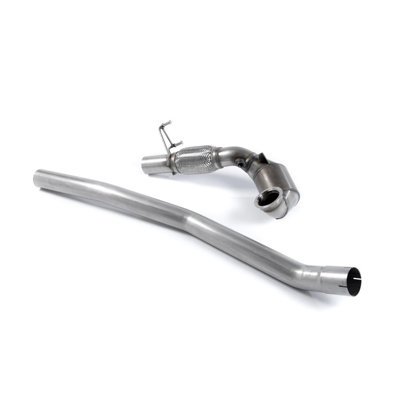 Seat Leon ST Cupra & Skoda vRS 2.0 TSI - Stainless Steel Cast Large Bore Downpipe with Hi-Flow Sports Catalyst (For Milltek Race Cat-Back)