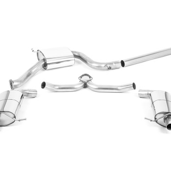 Skoda Octavia vRS 2.0 TSI 245ps (GPF & Post Facelift Models) - Resonated (Quieter) Cat Back Exhaust System - Uses OE Tips