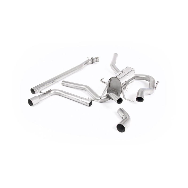 Suzuki Swift Sport 1.4 BoosterJet - Non-Resonated (Louder) Cat-Back Exhaust System with GT-115 Burnt Titanium Trims - Burnt Titanium