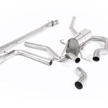 Suzuki Swift Sport 1.4 BoosterJet - Non-Resonated (Louder) Cat-Back Exhaust System with Jet-115 Carbon Trims - Carbon Fibre