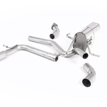 Suzuki Swift Sport 1.4 BoosterJet - Front Pipe-Back System with GT-115 Titanium Trims - EC Approved - Brushed Titanium