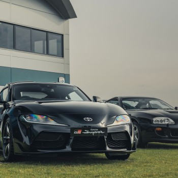 Toyota Supra A90 3.0 - GPF/OPF Back with GT-115 Burnt Titanium Trims - Burnt/Blue Titanium