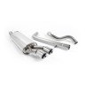 Seat Leon Cupra (1.8T/1.9 TDI) & VW Golf MK4 GTI (1.8T/1.9 TDI) - Non-Resonated (Quieter) Cat-Back Exhaust System with Twin Polished Trims - Polished