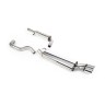 Seat Leon Cupra (1.8T/1.9 TDI) & VW Golf MK4 GTI (1.8T/1.9 TDI) - Resonated (Quieter) Cat-Back Exhaust System with Twin Polished Trims - Polished