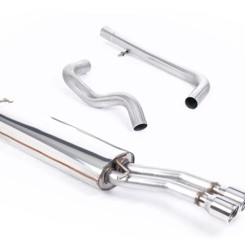 VW Bora/Jetta 1.8T/1.9TDI - Non-Resonated (Louder) Cat-Back Exhaust System with Polished Twin Tips