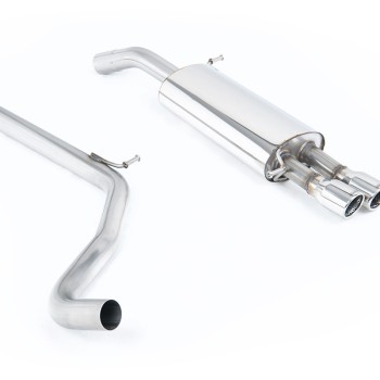 VW Polo GTI 1.8T - Non-Resonated (Louder) Cat-Back Exhaust System with Twin JET Trims