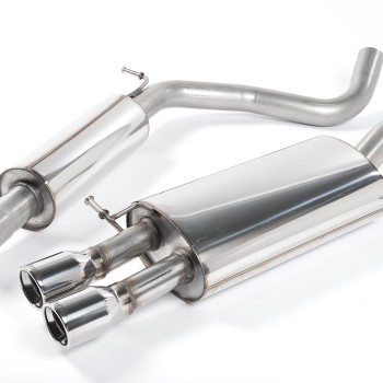 VW Polo GTI 1.8T - Resonated (Quieter) Cat-Back Exhaust System with Twin JET Trims