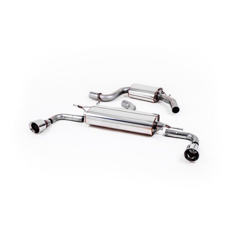 VW Golf GTi Mk6 - Resonated (Quieter) Cat-Back Exhaust System - Polished - 100 - GT