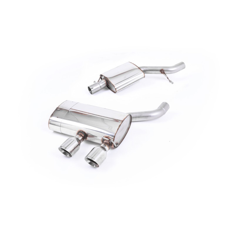 VW Golf MK5 R32 3.2 V6 - Resonated (Quieter) Cat-Back Exhaust System - Polished