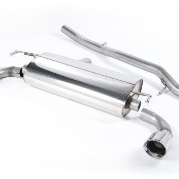 VW Golf MK4 R32 - Non-Resonated (Louder) Cat-Back Exhaust System with Polished Trims - GT - Polished