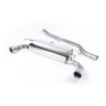 VW Golf MK4 R32 - Non-Resonated (Louder) Cat-Back Exhaust System with Polished Trims - GT - Polished