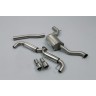 VW Golf GTi Mk6 - Part Resonated Cat-Back Race Exhaust System with Dual GT100 Trims - Polished