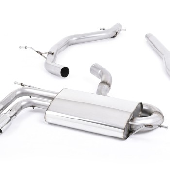 Audi A3 1.8 TSI - Non-Resonated (Louder) Cat-Back Exhaust System with Polished Trims