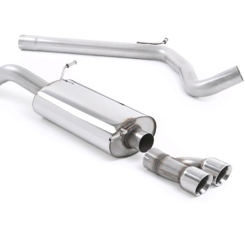 Audi A1 TFSI/VW Polo GTI 1.4 ACT/DSG - Non-Resonated (Louder) Cat-Back Exhaust System with Polished Trims - Polished