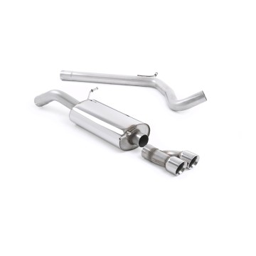 Audi A1 TFSI/VW Polo GTI 1.4 ACT/DSG - Non-Resonated (Louder) Cat-Back Exhaust System with Polished Trims - Polished