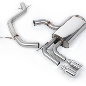 VW Golf Mk5 GTi Edition 30 2.0T - Non-Resonated (Louder) Cat-Back Exhaust System with Polished Tips - Polished