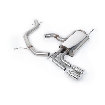 VW Golf Mk5 GTi Edition 30 2.0T - Non-Resonated (Louder) Cat-Back Exhaust System with Polished Tips - Polished