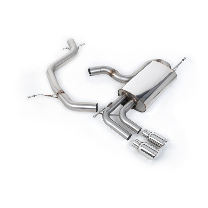 VW Golf Mk5 GTi Edition 30 2.0T - Non-Resonated (Louder) Cat-Back Exhaust System with Polished Tips - Polished
