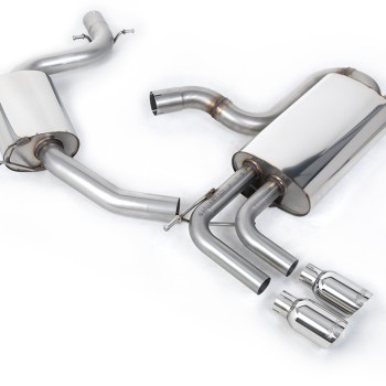 VW Golf Mk5 GTi Edition 30 2.0T - Resonated (Quieter) Cat-Back Exhaust System with Polished Tips - Polished
