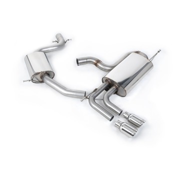 VW Golf Mk5 GTi Edition 30 2.0T - Resonated (Quieter) Cat-Back Exhaust System with Polished Tips - Polished