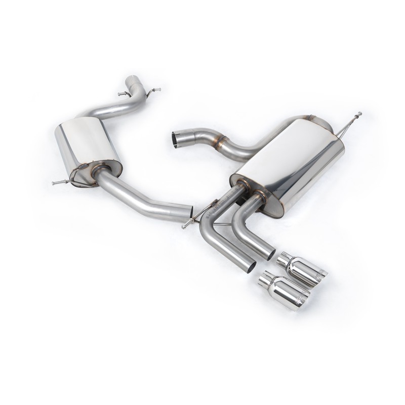 VW Golf Mk5 GTi Edition 30 2.0T - Resonated (Quieter) Cat-Back Exhaust System with Polished Tips - Polished