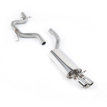 VW Jetta MK5 GLI 2.0T FSI - Non-Resonated (Louder) Cat-Back Exhaust System with Twin JET Trims