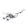 VW Golf R Mk6 - Non-Resonated (Louder) Cat-Back Exhaust System with Polished Trims - Polished
