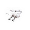 VW Golf R Mk6 - Resonated (Quieter) Cat-Back Exhaust System with Titanium Trims - Brushed Titanium