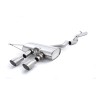 VW Golf R Mk6 - Non-Resonated (Louder) Cat-Back Exhaust System with Titanium Trims - Brushed Titanium