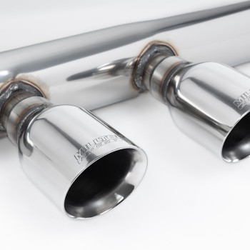 VW Golf Mk5 2.0 TDI 140PS - Non-Resonated (Louder) Cat-Back Exhaust System with Dual GT100 Trims (For R32 Valance)