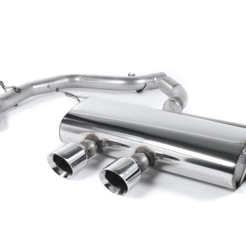 VW Golf GTi Mk5 - Non-Resonated (Louder) Cat-Back Exhaust System with GT100 Trims (For R32 Valance)