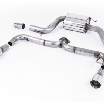 VW Golf Mk6 GTi Edition 35 - Non-Resonated (Louder) Cat-Back Exhaust System with Polished Trims