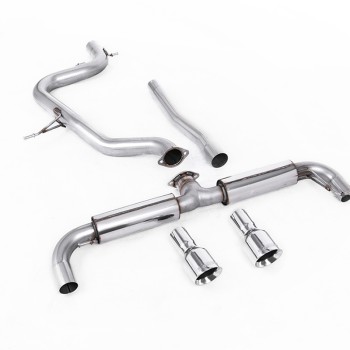 VW Golf GTD Mk6 TDI 170PS - DPF-Back Exhaust System with Polished Dual GT100 Tips (GTI Style) - Polished