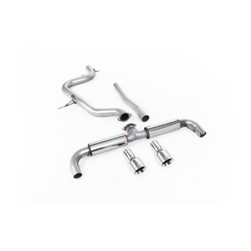 VW Golf GTD Mk6 TDI 170PS - DPF-Back Exhaust System with Polished Dual GT100 Tips (GTI Style) - Polished